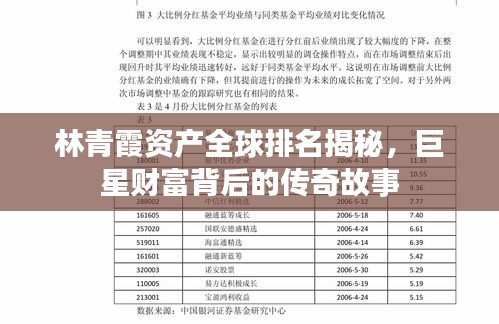林青霞资产全球排名揭秘，巨星财富背后的传奇故事