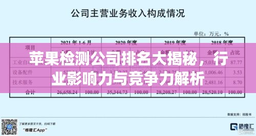 苹果检测公司排名大揭秘，行业影响力与竞争力解析