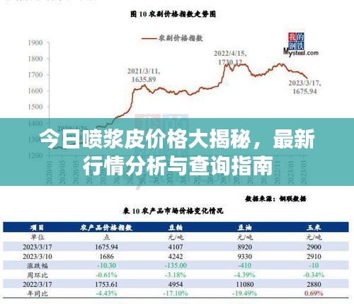 今日喷浆皮价格大揭秘，最新行情分析与查询指南