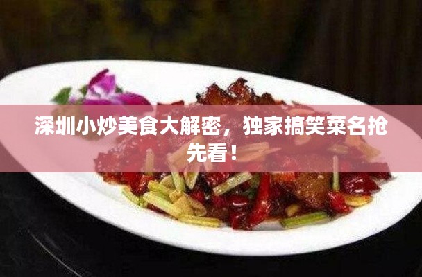 深圳小炒美食大解密，独家搞笑菜名抢先看！
