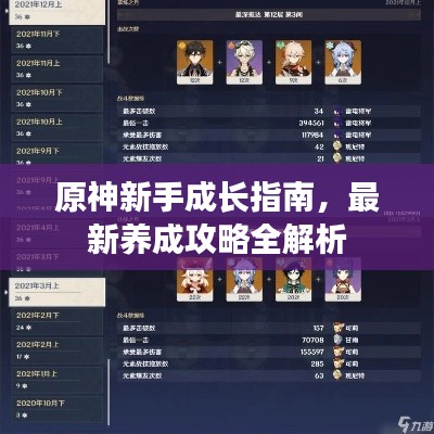 原神新手成长指南，最新养成攻略全解析
