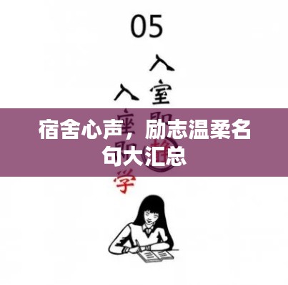 宿舍心声，励志温柔名句大汇总