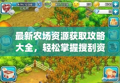 最新农场资源获取攻略大全，轻松掌握搜刮资源秘籍！
