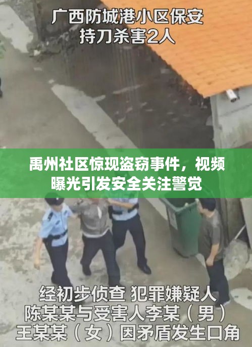 禹州社区惊现盗窃事件，视频曝光引发安全关注警觉